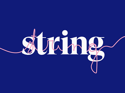 The String brand brand design brand identity branding idenity identity design logos