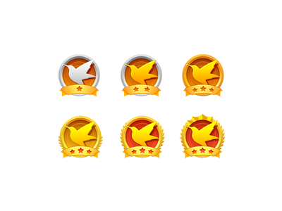 Level Icon bird icon photoshop