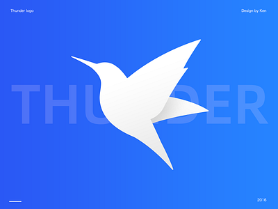 Thunder logo bird logo photoshop