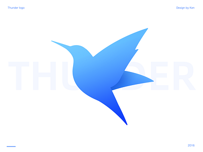 Thunder logo bird logo photoshop