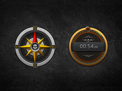 compass&Stopwatch compass icon photoshop stopwatch
