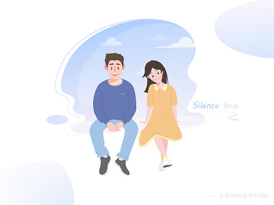 Slience Love character film illustration love