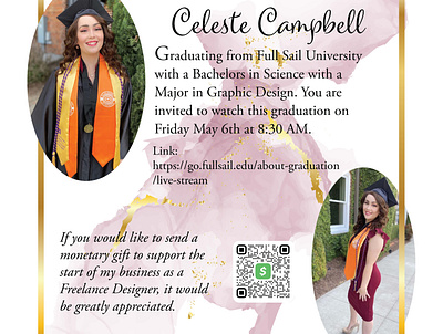 Graduation Announcement design graphic design photography