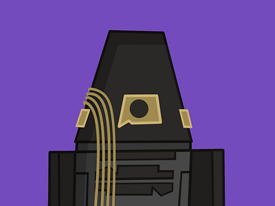 RG-G1 AKA 'GG' Droid Hero design droid flat icon illustration minimal starwars
