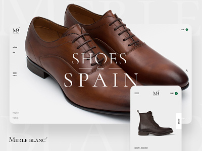 Merle Blanc mobile app product design shoes app shoes store store uiux webdesign