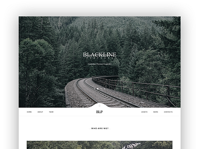 Blackline blackline design desktop logistic main screen railway slider ui ux web website