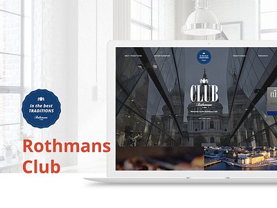 Rothmans Club cigarettes clean rothmans teamplate uxui webdesign