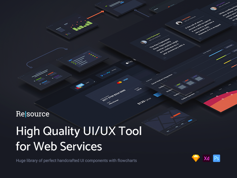 Resource | High Quality UI/UX Tool for Web Services by Valery Gurkov on ...