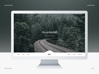 Blackline blackline design desktop logistic main screen railway slider ui ux web website