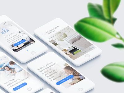 Dust Gnome cleaning mobile responsive slider ui ux webdesing