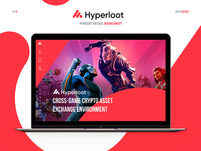Hyperloot crypto desktop games hyperloot landing logo ui ux webdesign