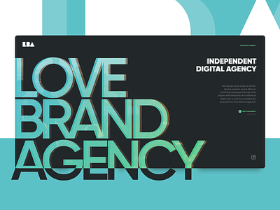 Love Brand Agency desktop ui ux web webdesign website wedesign