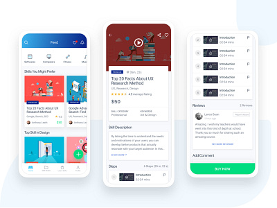 Share Pro blue clean courses e learning gradient ios learning online classes sketch tutorial uidesign uxdesign videos