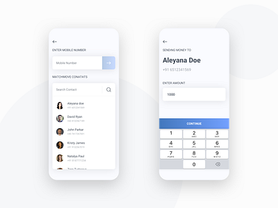 Matchmove blue gradient interaction sketch uidesign uxdesign