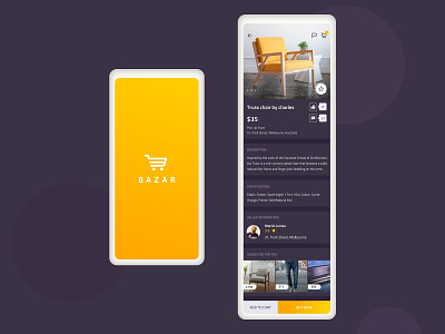BAZAR, The Ethical Marketplace App gradient interaction online shopping online store sketch social platform uidesign uxdesign