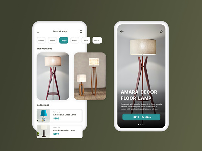 AMARA DECOR, everything under one roof decor design home decor interior lamps online store shopping sketch uidesign uxdesign