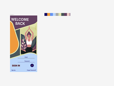 Welcome Page dailyui design first ui