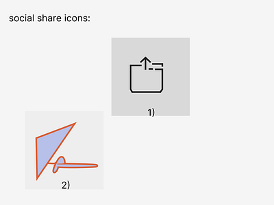 Social share icons