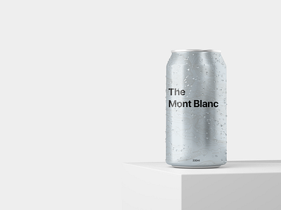 The Mont Blanc 3d art bottle brand branding can design designer graphic design idea illustration logo soda soda can