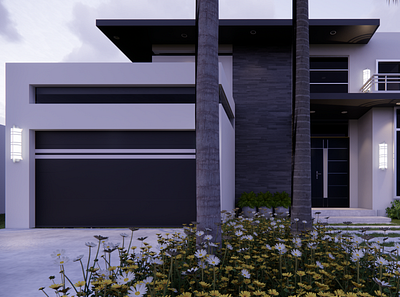 Minimalist Residential Home 3d architecture environment exterior render render