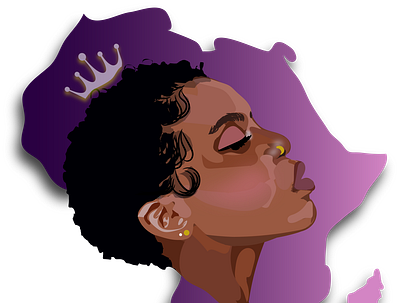 Black Queen africa blackqueen illustration