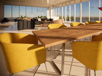 Penthouse Interior 3d architecture decor design render