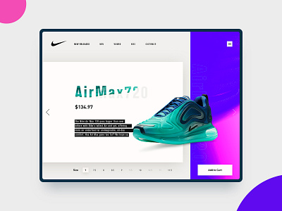 Web-shoe gradient nike ui web