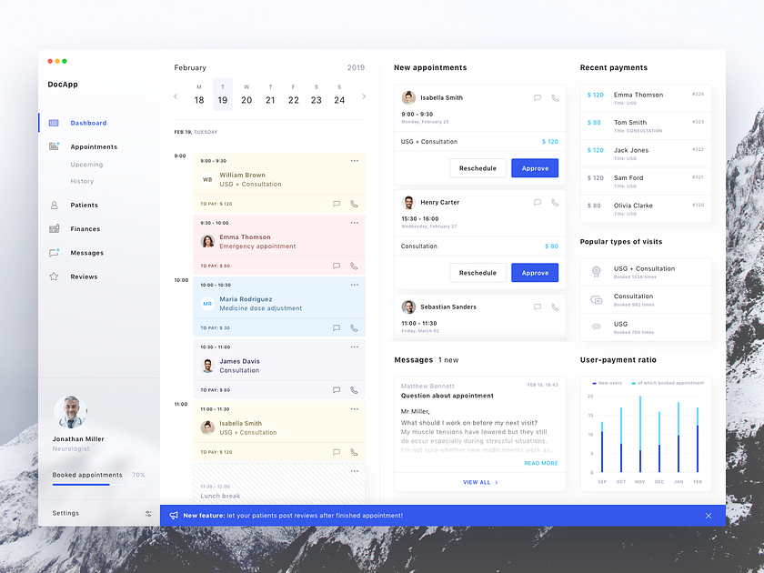 Medical Managing App - Dashboard by Natalia Machnicka for Startup House ...