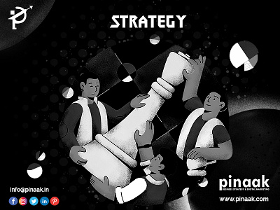 Strategy app branding design icon illustration it company ui vector web website