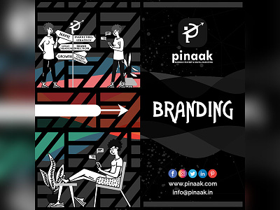Branding banner branding design icon illustration it company ui vector web website