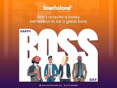 Boss Day branding design illustration it company logo typography ui ux vector website