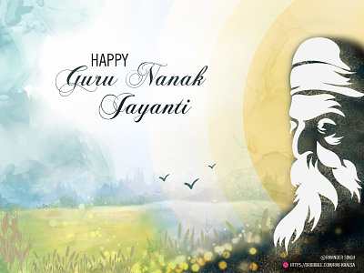 Happy Guru Nanak Jayanti branding design illustration it company logo ui vector website