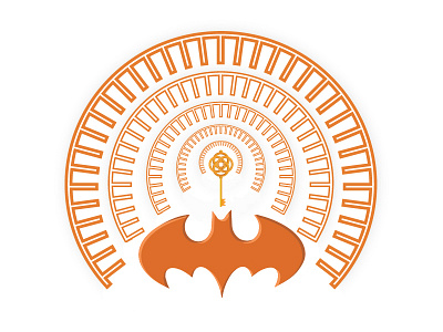 Bat Find Key design flat icon illustration logo logo design ui vector