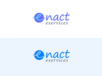 logo for enact eservices app banner branding design find flat hire icon illustration ios it company lettering logo logo design mobile app ui ux vector web website