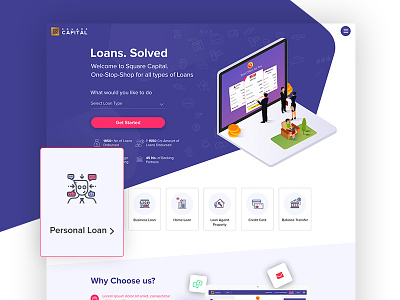 Square Capital landing page