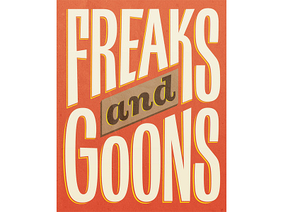 FreaksAndGoons lettering type typography