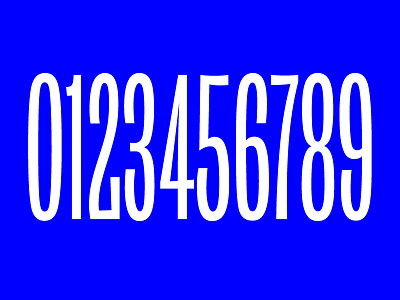 Numbers condensed figures numbers type type design wonky