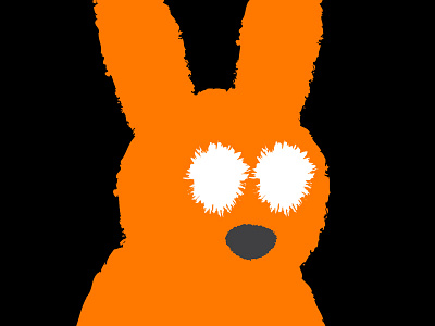 Bunny bunny fuzzy illustration vector