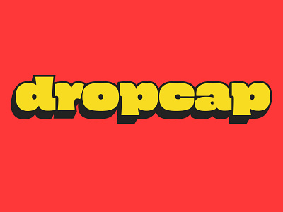 Dc3 drop shadow dropcap workshop extra bold lettering sans serif workshop