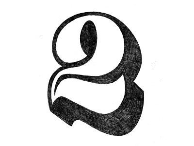 Two design drawing hand lettering lettering number promotion two