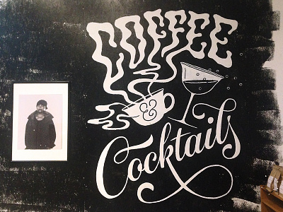 Coffee And Cocktails mural