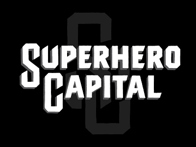 Superhero Capital b2b design drop shadow graphic design investing lettering letters logo marvel software super hero