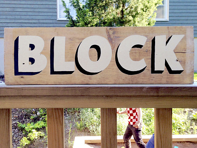 Block brush lettering hand painted handlettering lettering sign sign painting