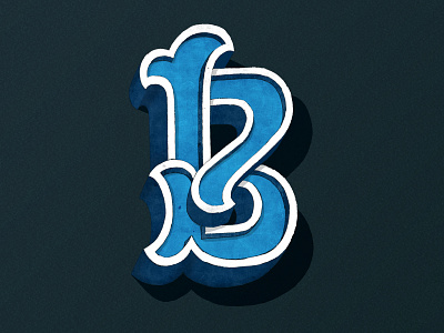 B b design drawing hand lettering illustration letter lettering texture vintage