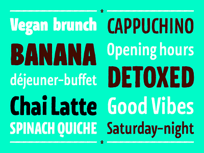 Kaarna typefamily advertising display font graphic design hand drawn organic packaging rough type type design typeface typography