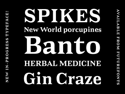 Banto design font graphic design type type design typography wedge serif