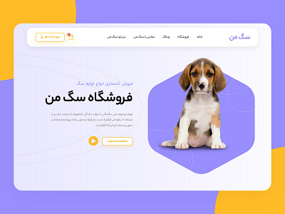 PetShop hero design persian website pet petshop petshop website ui ux web design website wordpress