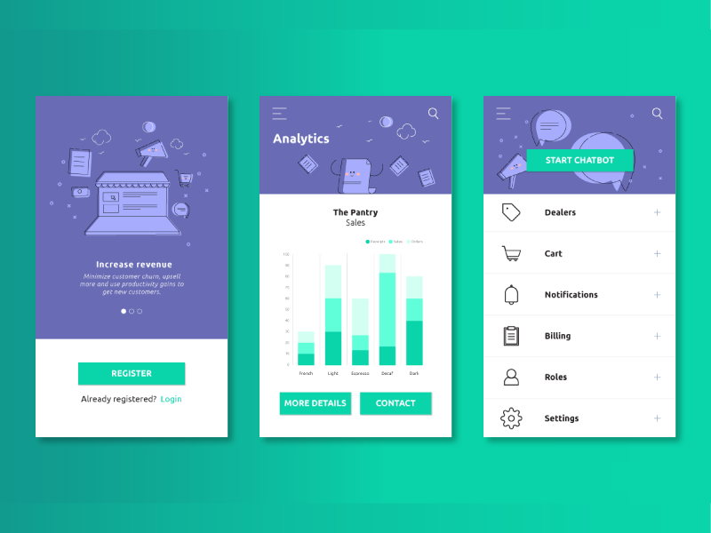 B2B Android App UI