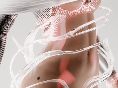 Transparent Skin 3d blender character digital art fashion motion graphics