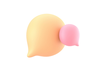 3D Bubbles 3d art animation bubble pink soft yellow